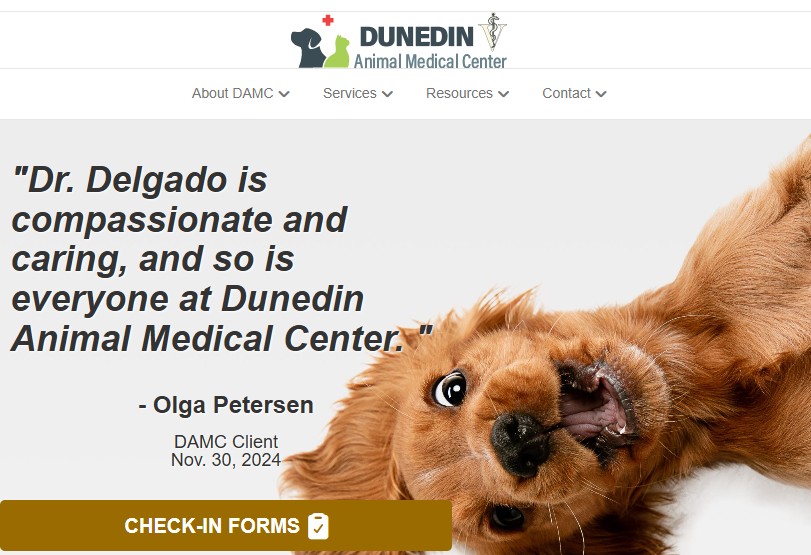 Dunedin Animal Medical Center website